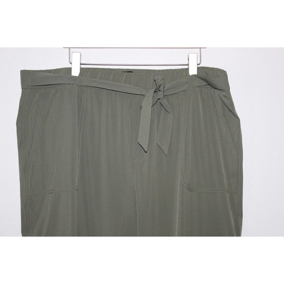 Banana Republic Tie Waist Cargo Jogger Pants Green Women's Size XXL H14705 - Picture 5 of 15
